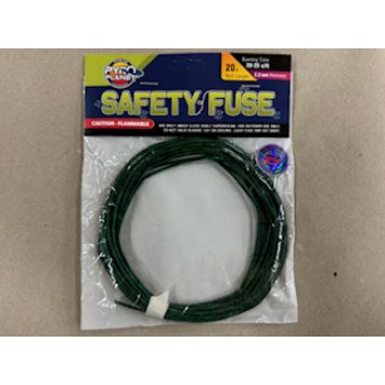 2.2 mm green safety fuse 20 ft