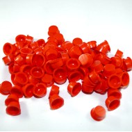 9/16 inch Red plastic plugs X100