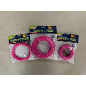 3mm Pink Safety fuse (12-15 sec/ft)