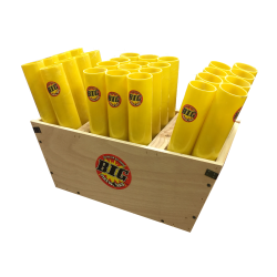 28 shot angled rack W/ mortar tubes