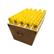 50 shot angled rack W/ mortar tubes