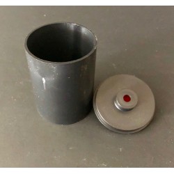 2in Plastic Can 1/8 or 1/4 lid 