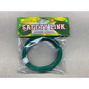 Green Safety fuse 3mm X 20ft (24 sec/ft)